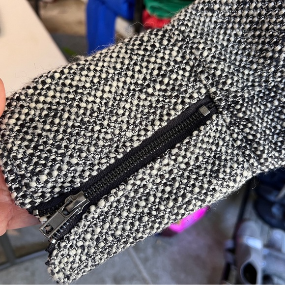 Cropped ‘Cupcakes & Cashmere’ Designer Tweed Moto Business Casual Jacket NWOT XS - Picture 5 of 6